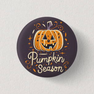 Bóton Redondo 2.54cm Botão de Estação de Pumpkin