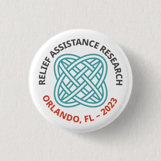 Bóton Redondo 2.54cm Botão de Evento RAR 2023 (Frente)