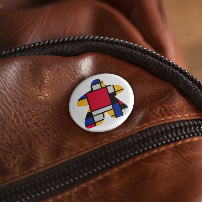 Bóton Redondo 2.54cm Botão de execução de arte moderna (Criador carregado)