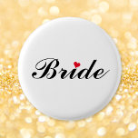 Bóton Redondo 2.54cm Botão de Festa de solteira redonda noiva de casame<br><div class="desc">Bonito,  elegante,  divertido,  legal,  personalizado,  personalizado,  botão na moda redondo de pinback para a noiva para chá de panela,  festa de solteira,  festa de casamento.</div>