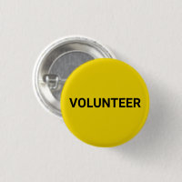 Botão de fixação elegante preto-voluntário amarelo