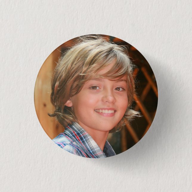 BÓTON REDONDO 2.54CM BOTÃO DE FOTO PERSONALIZADO (Frente)
