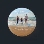 Bóton Redondo 2.54cm Botão de Foto Personalizado com Texto Personalizad<br><div class="desc">Botões Personalizados de Foto e Texto - Único seu próprio Design - Família Personalizada/Amigos ou Presente de Botão Pessoal - Adicionar seu Texto e Foto - Redimensionar e mover elementos com a ferramenta Personalização! Escolha fontes / tamanho / cor! Boa Sorte - Seja Feliz :)</div>