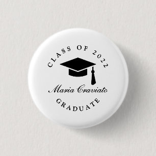 Bóton Redondo 2.54cm Botão de Graduação Personalizada