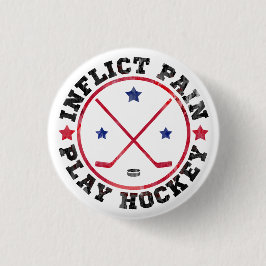 Bóton Redondo 2.54cm Botão de Hóquei sobre Dor Inflica
