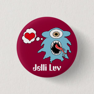 Bóton Redondo 2.54cm Botão de Jelli Luv