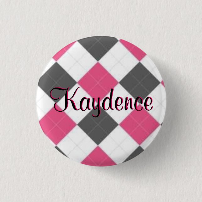 Bóton Redondo 2.54cm Botão de Kaydence (Frente)