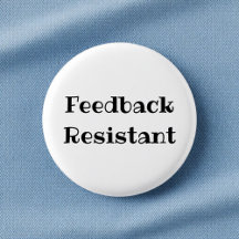 Botão de lapela engraçado resistente a feedback