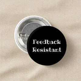 Bóton Redondo 2.54cm Botão de lapela engraçado resistente a feedback