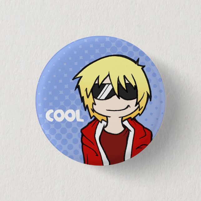 Bóton Redondo 2.54cm Botão de Luke (Frente)