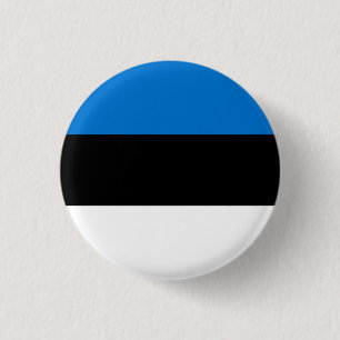 Bóton Redondo 2.54cm Botão de Perfeito de Bandeira da Estônia