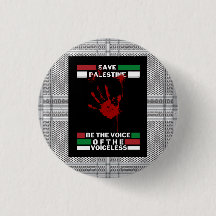 Botão de Pin Grátis Palestina no Tema da Bandeira 