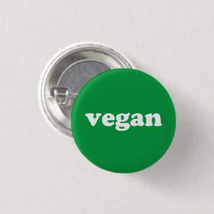 Bóton Redondo 2.54cm Botão de pinos verde e branco do Vegan