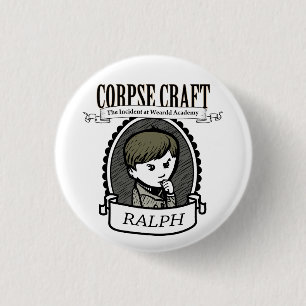 Bóton Redondo 2.54cm Botão de Ralph do artesanato do cadáver