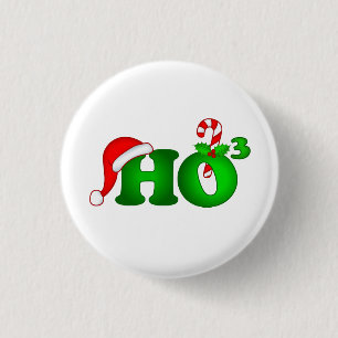 Bóton Redondo 2.54cm Botão de Redonda Feliz de Natal