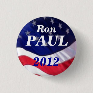 Bóton Redondo 2.54cm Botão de Ron Paul 2012