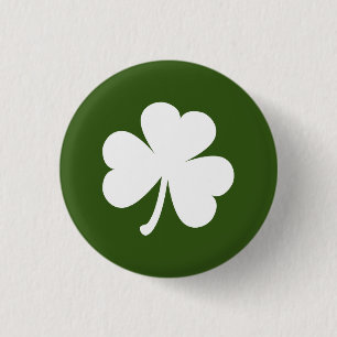 Bóton Redondo 2.54cm Botão de Shamrock Irlandês Personalizável Ver