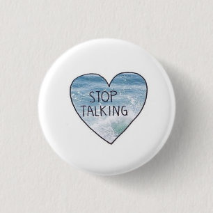 Bóton Redondo 2.54cm Botão de Silêncio