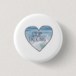 Bóton Redondo 2.54cm Botão de Silêncio