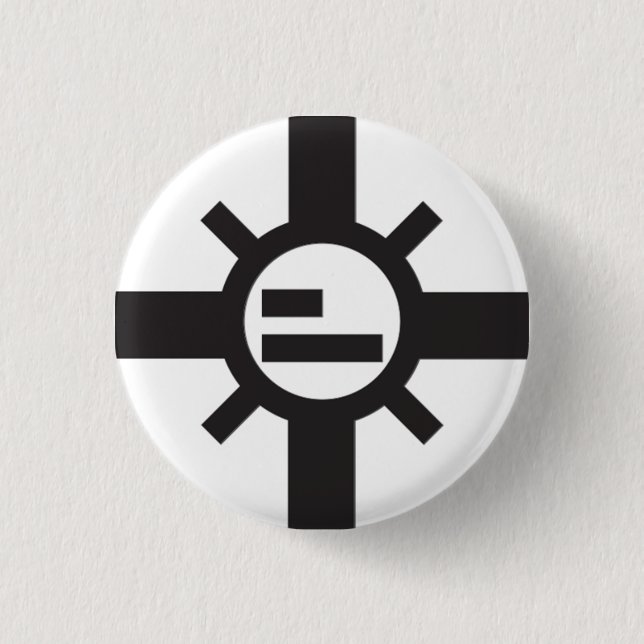 Bóton Redondo 2.54cm Botão de Sparko Sun (Frente)