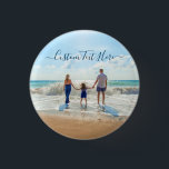 Bóton Redondo 2.54cm Botão de Texto Fotográfico Personalizado Oferta de<br><div class="desc">Botões Personalizados de Foto e Texto - Único seu próprio Design - Família Personalizada/Amigos ou Presente Pessoal - Adicionar seu Texto e Foto - Redimensionar e mover elementos com a ferramenta de personalização! Boa Sorte - Seja Feliz :)</div>