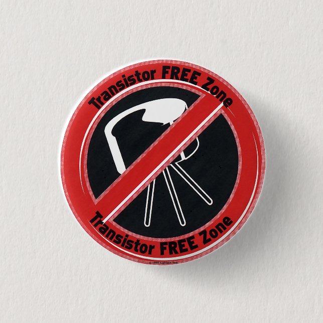 Bóton Redondo 2.54cm Botão de TFZ (Frente)