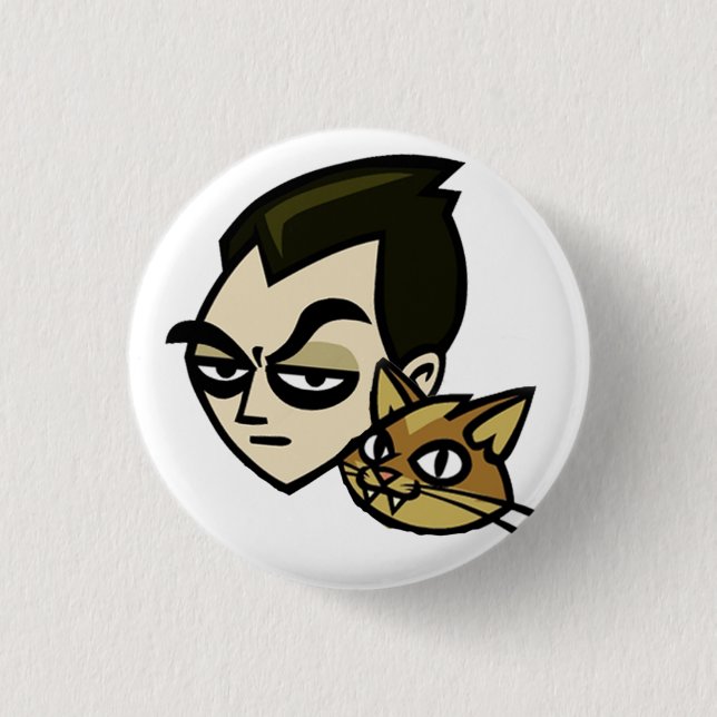 Bóton Redondo 2.54cm Botão de Thom Raddington Valbrook (Frente)