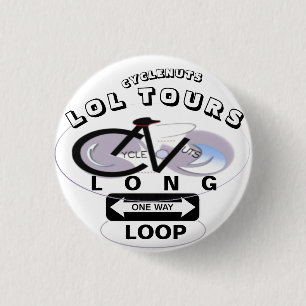 BÓTON REDONDO 2.54CM BOTÃO DE TOUR DE LADO ONEWAY LOOP ON-WAY