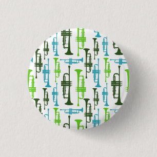 Bóton Redondo 2.54cm Botão de Trompete