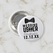 Botão de Usher de Casamento Smoking