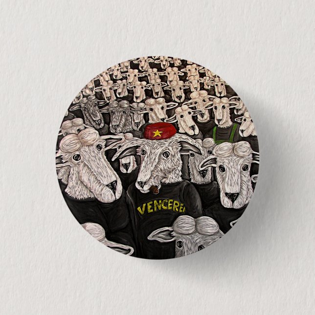 Bóton Redondo 2.54cm Botão de Venceremos (Frente)