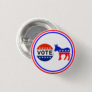 Bóton Redondo 2.54cm Botão de voto democrático