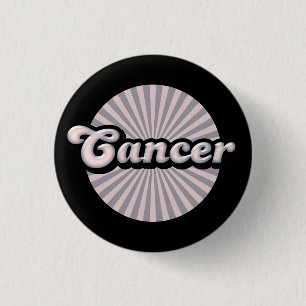 Bóton Redondo 2.54cm Botão do Cancer Zodiac Retroativo