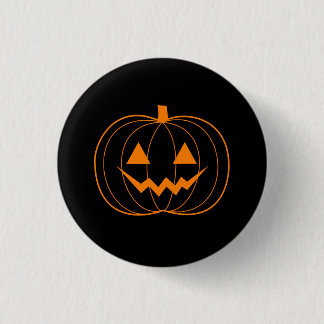 Bóton Redondo 2.54cm Botão do Dia das Bruxas Jack O'Lantern Pinback