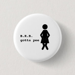 Bóton Redondo 2.54cm botão do divertimento