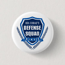 Botão do Esquadrão de Defesa de Ben Cobalt