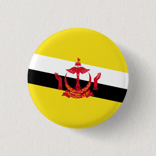 Bóton Redondo 2.54cm Botão do Estandarte Patriótico de Brunei