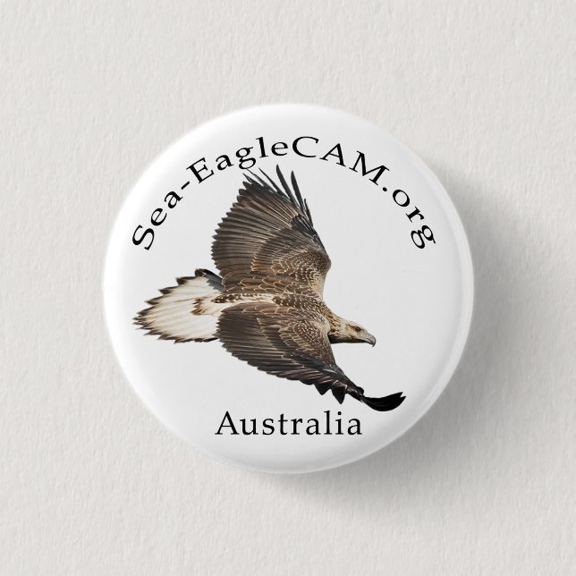 Bóton Redondo 2.54cm Botão do juvenil S3 em vôo (Frente)