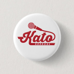 Bóton Redondo 2.54cm Botão do karaoke de Kato