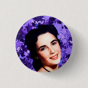 Bóton Redondo 2.54cm Botão do Nymphet de Elizabeth Taylor