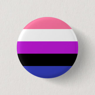Bóton Redondo 2.54cm Botão do orgulho de Genderfluid