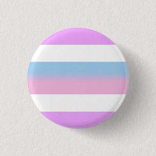 Bóton Redondo 2.54cm Botão do orgulho de Intersex (listras)