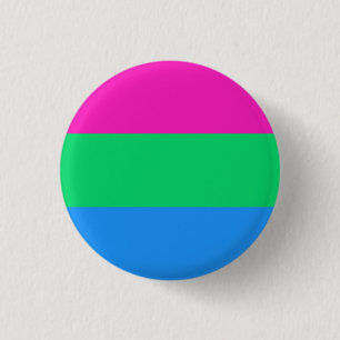 Bóton Redondo 2.54cm Botão do orgulho de Polysexual