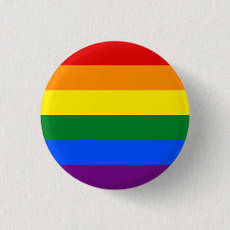 Bóton Redondo 2.54cm Botão do Orgulho do Rainbow LGBTQ+
