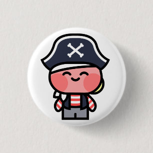 Bóton Redondo 2.54cm Botão do pirata de Pookah