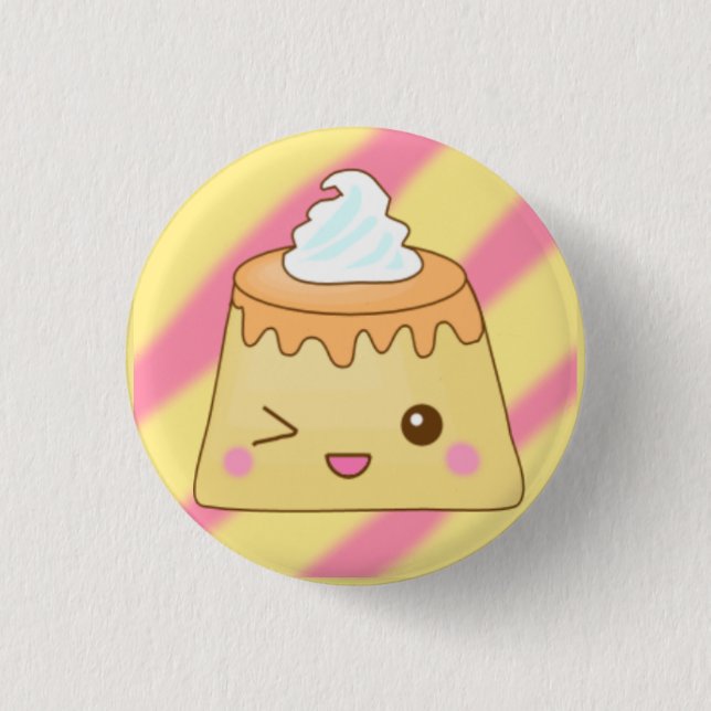 Bóton Redondo 2.54cm botão do pudim (Frente)