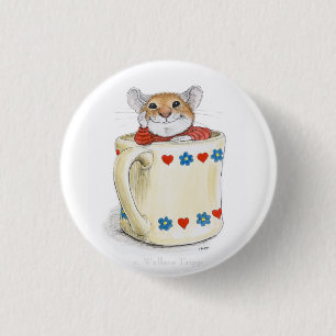 Bóton Redondo 2.54cm Botão do rato da caneca de café