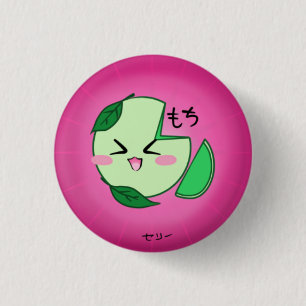 Bóton Redondo 2.54cm Botão do sorvete de Mochi do chá verde
