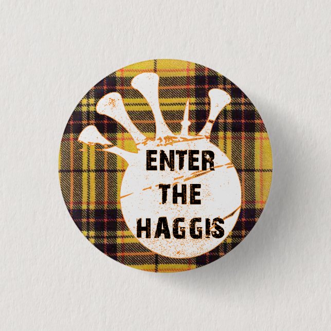 BÓTON REDONDO 2.54CM BOTÃO DO TARTAN DE MCLEOD (Frente)