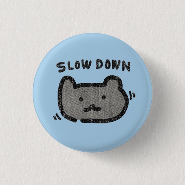 Bóton Redondo 2.54cm Botão do Urso (Frente)